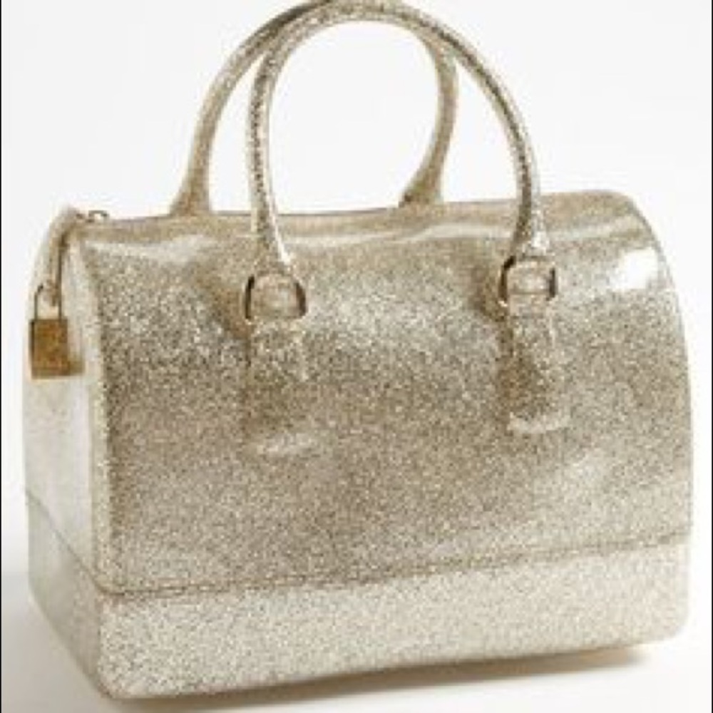 Furla Candy in Gold Glitter ✨